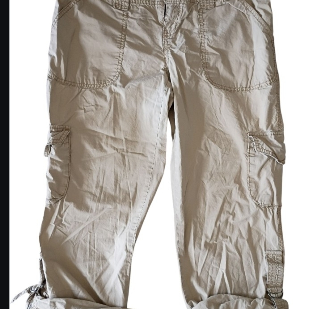 The Limited Tan Cargo Capris, Size 4
